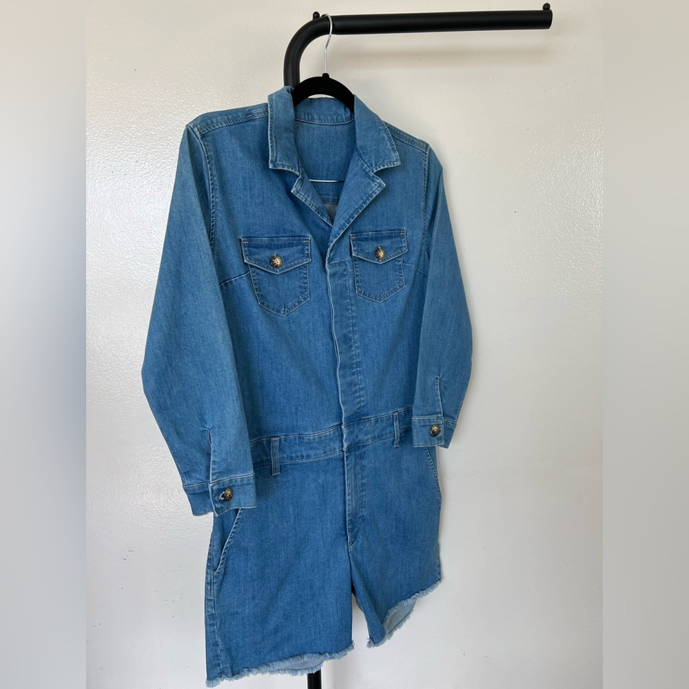 Denim romper